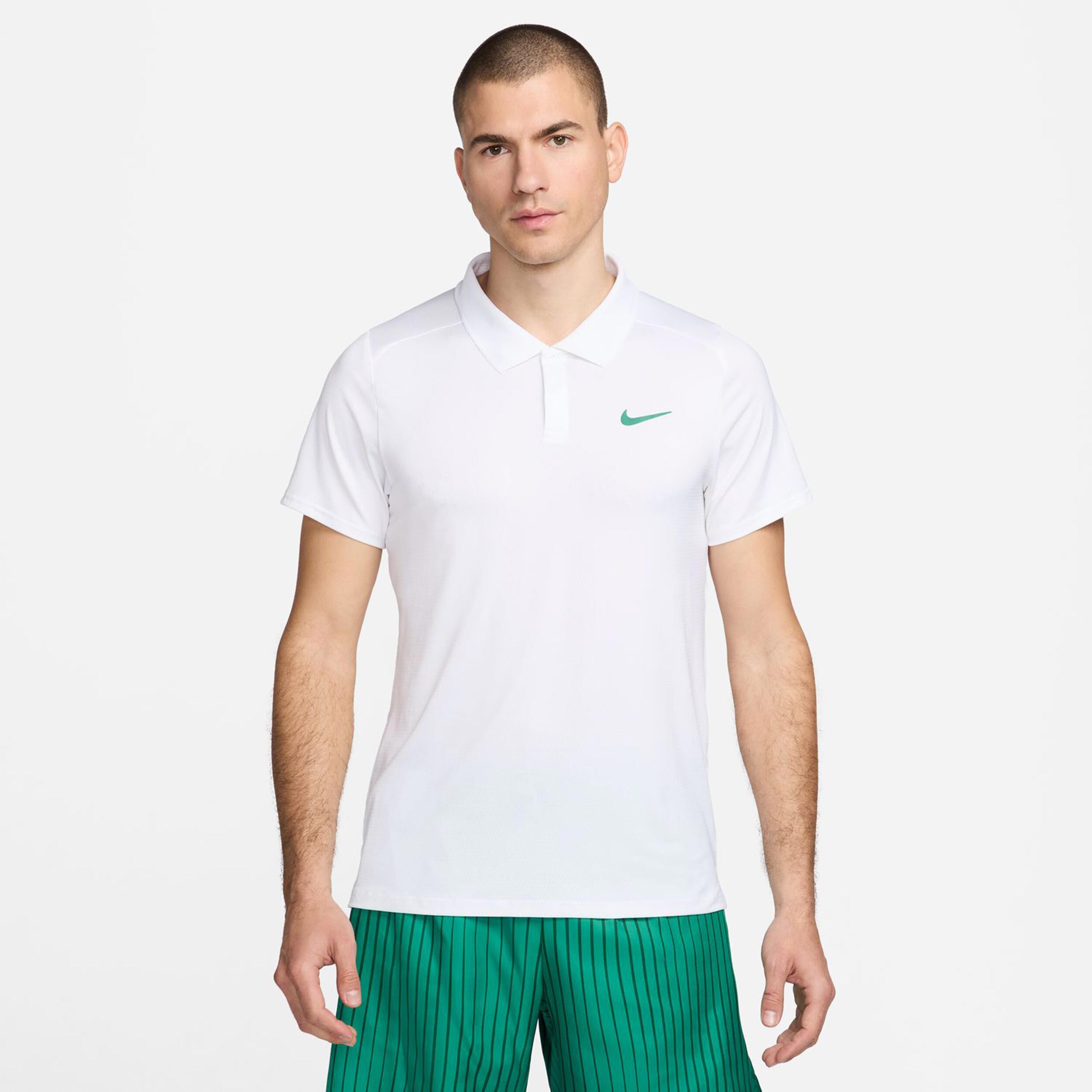 Nike Dri-Fit Court Advantage Polo Hommes - Blanc