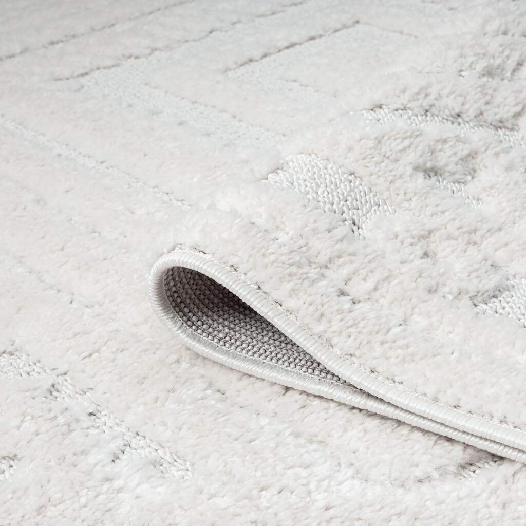 Carpet City Hochflor-Teppich »FOCUS777« rechteckig 20 mm Höhe Boho-Teppich, Hochtief-Muster/ 3D-Effekt, für Wohnzimmer, Schlafzimmer