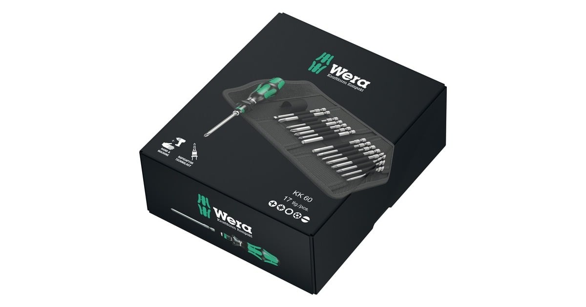 WeraBitset Kraftform Kompakt 60  (17-delig)