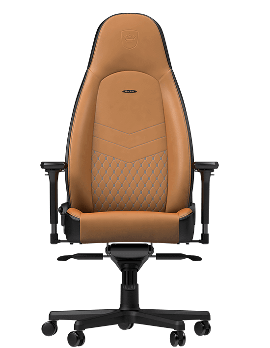 Noblechairs ICON - Vrai Cuir - Cognac/Noir