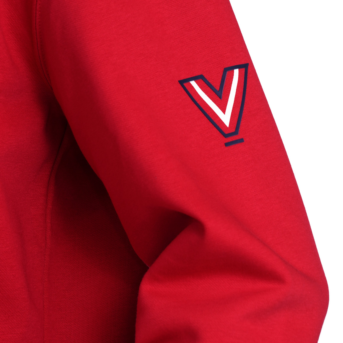VanVaan Herren Sweatshirt mit Brust-Print rot
