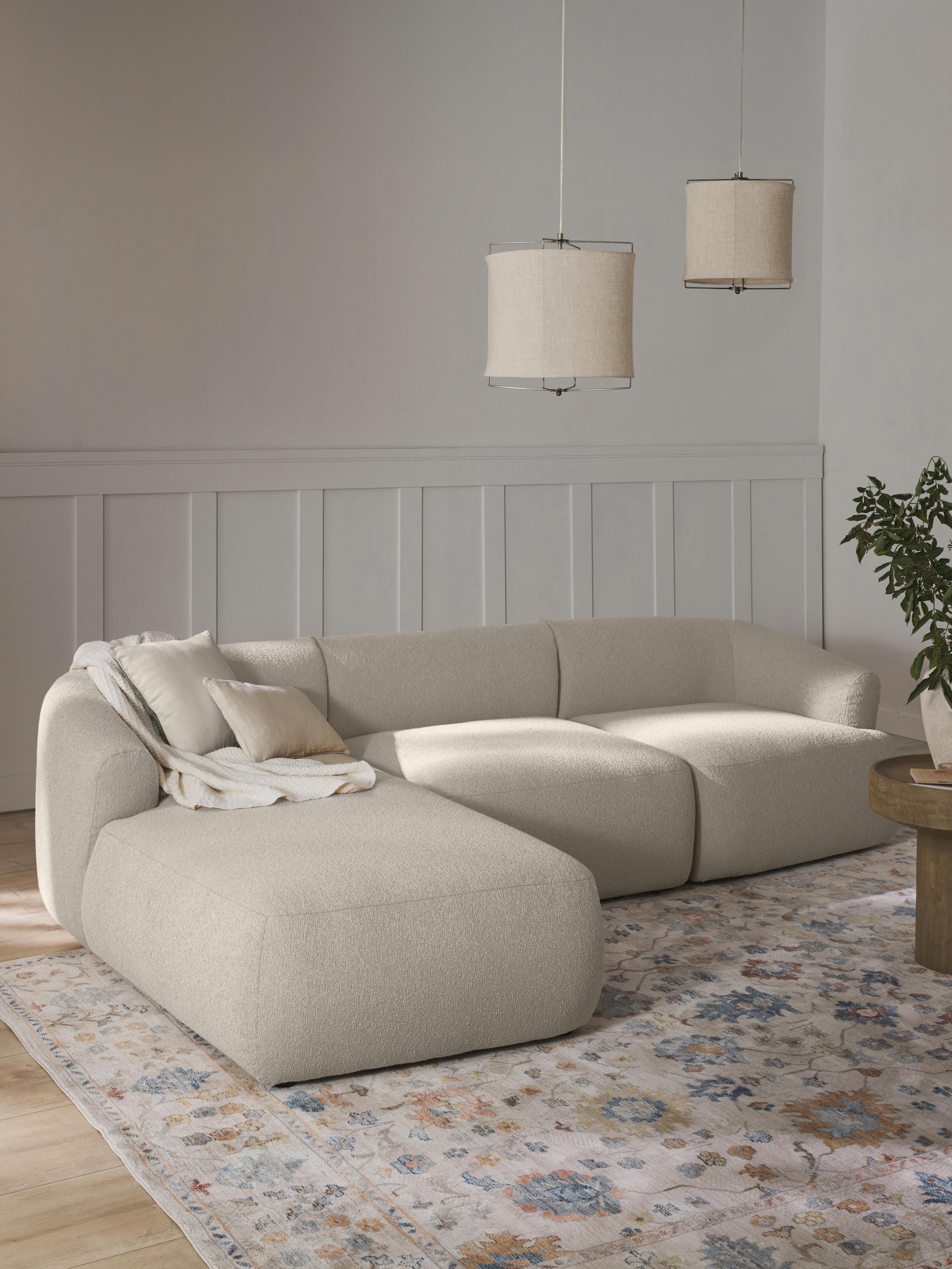 Modulaire bouclé hoekbank Sofia (4 zits)
