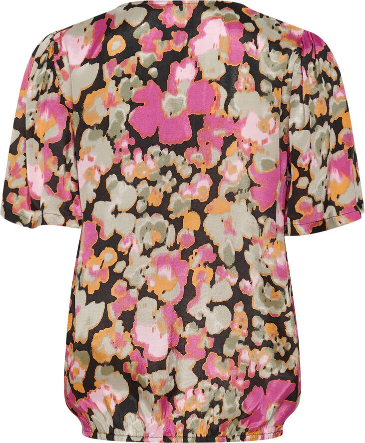 Kaffe KAlaila Blouse Pink melon blurry flower