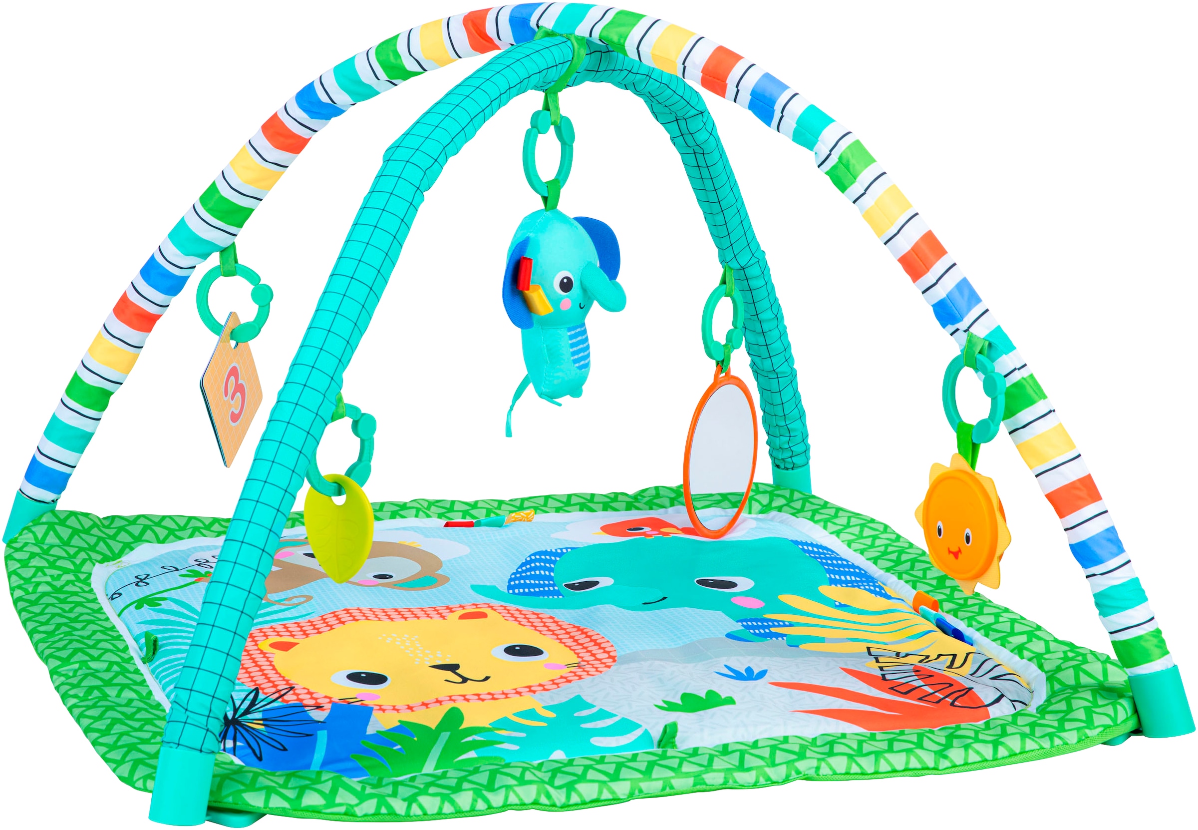 Bright Starts Baby Gym »Wild Wiggles™ FoldAway Activity Gym™« mit verschiedenen Melodien