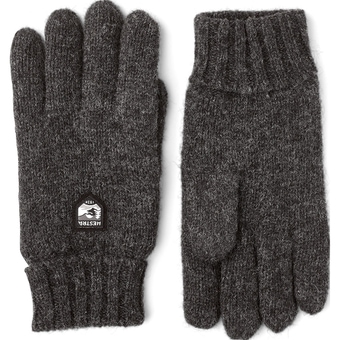 Hestra Basic Wool Fingerhandschuhe Charocoal