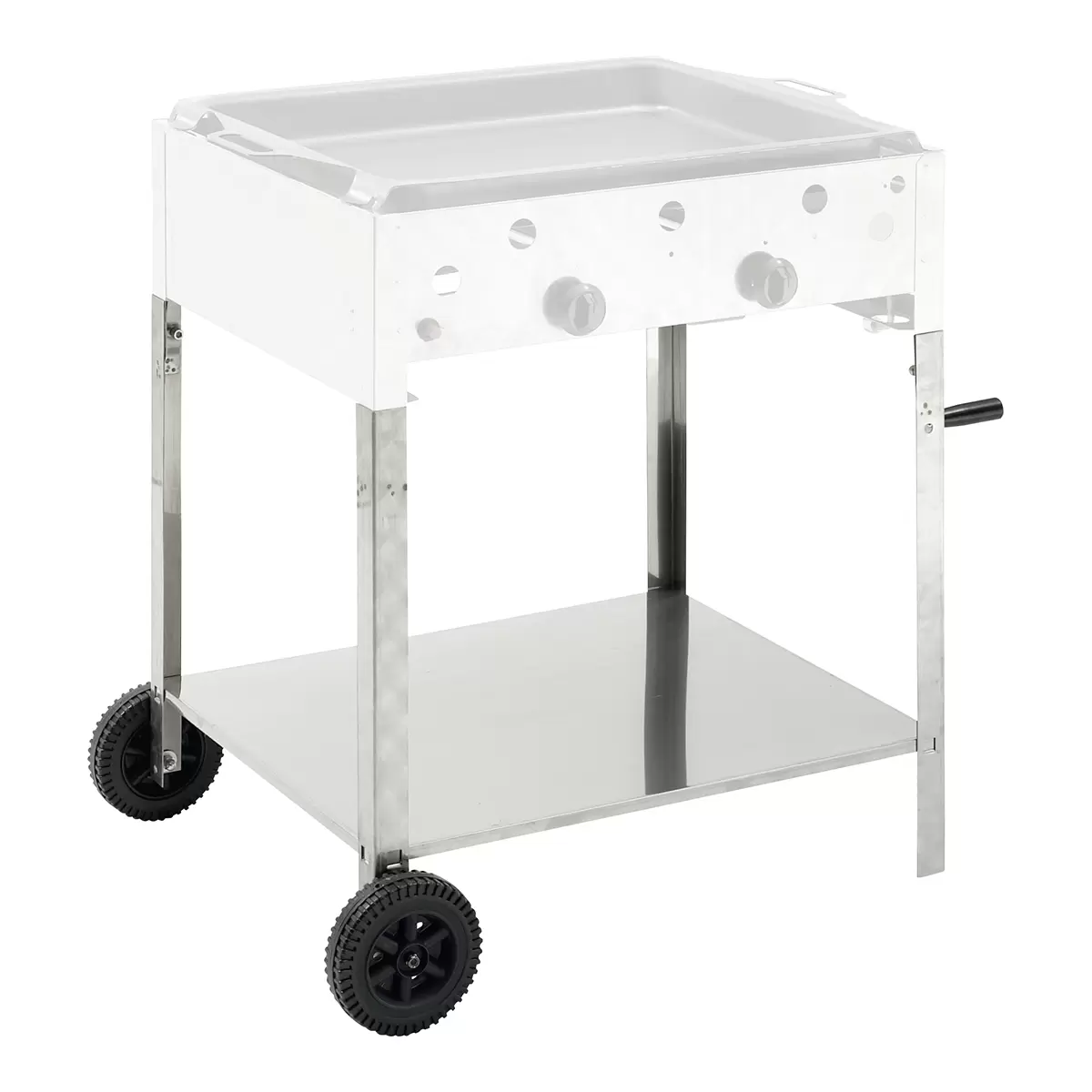 Gastrobräter Untergestell BBQ Dragon Silber