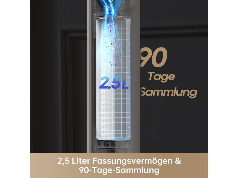 Dreame Akku-Hand- und Stielsauger Z10 Station Beige Kabelloser Staubsauger mit Station und automatischer Entleerung
