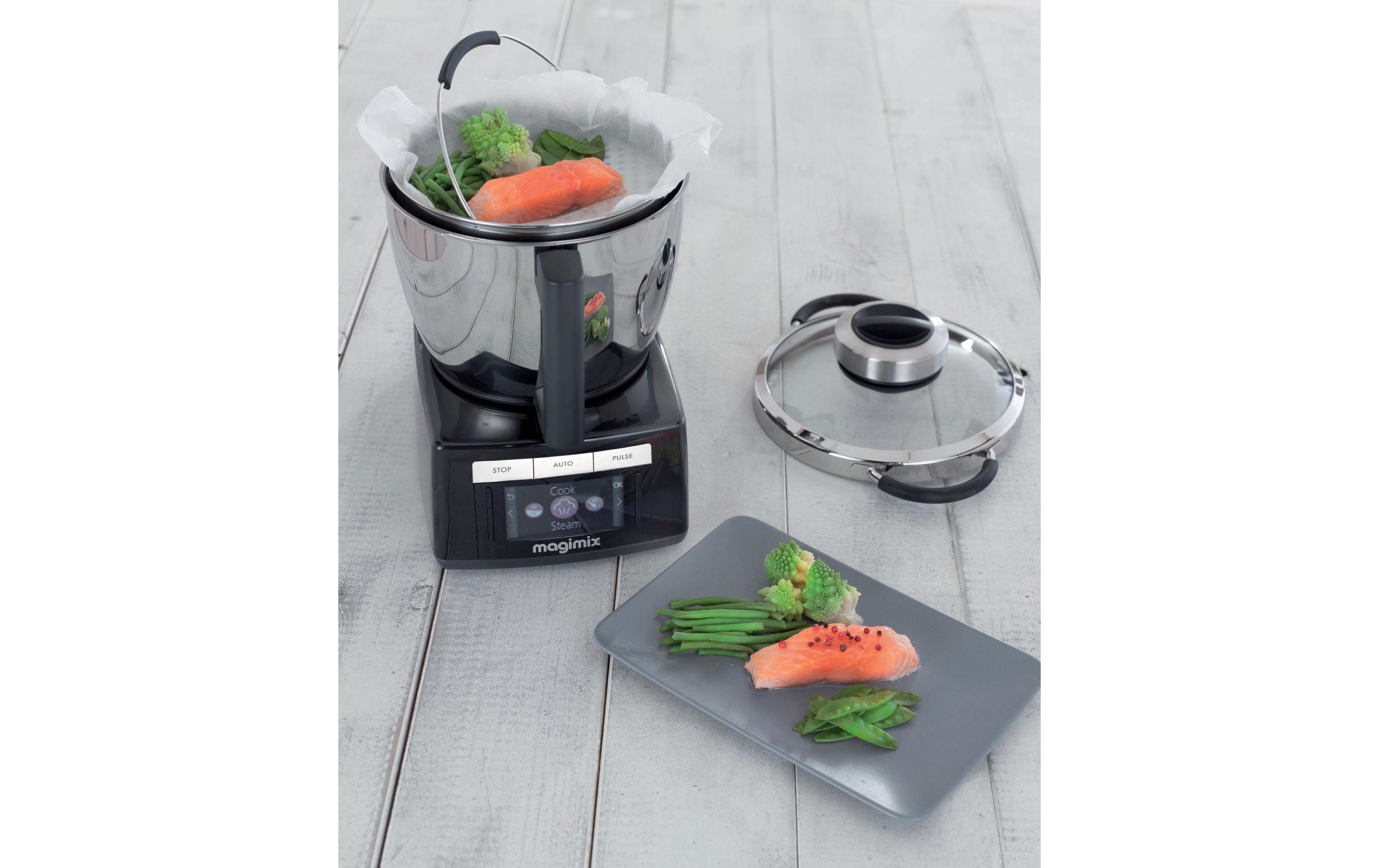 Küchenmaschine Cook Expert Schwarz<br>Multifunktionsküchenmaschine mit Kochfunktion