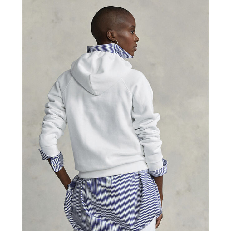 Polo Ralph Lauren Fleece Pullover Hoodie Hvid