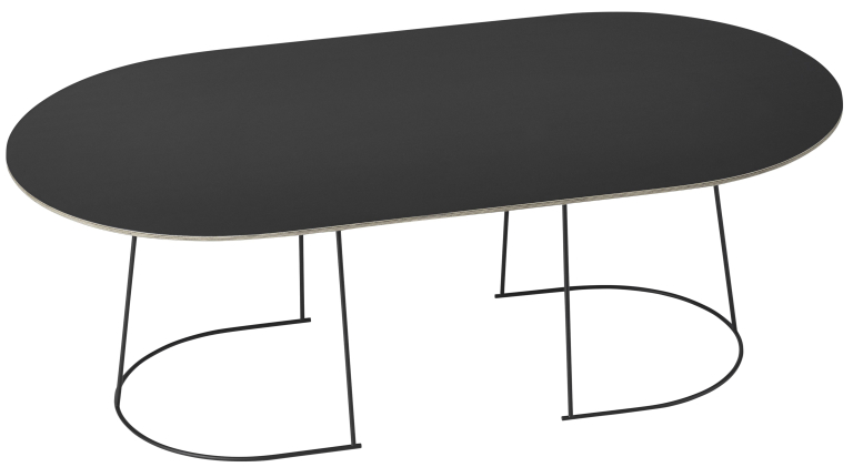 Muuto Airy Large salontafel 120x65 zwart
