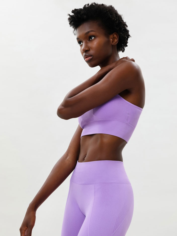 Legging esportiva sem costura - Lilás