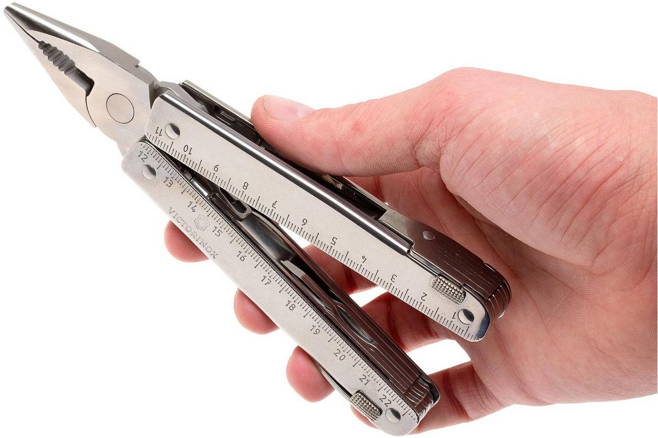 Victorinox SwissTool X Plus 3.0339.L multitool met ratel, lederen foedraal