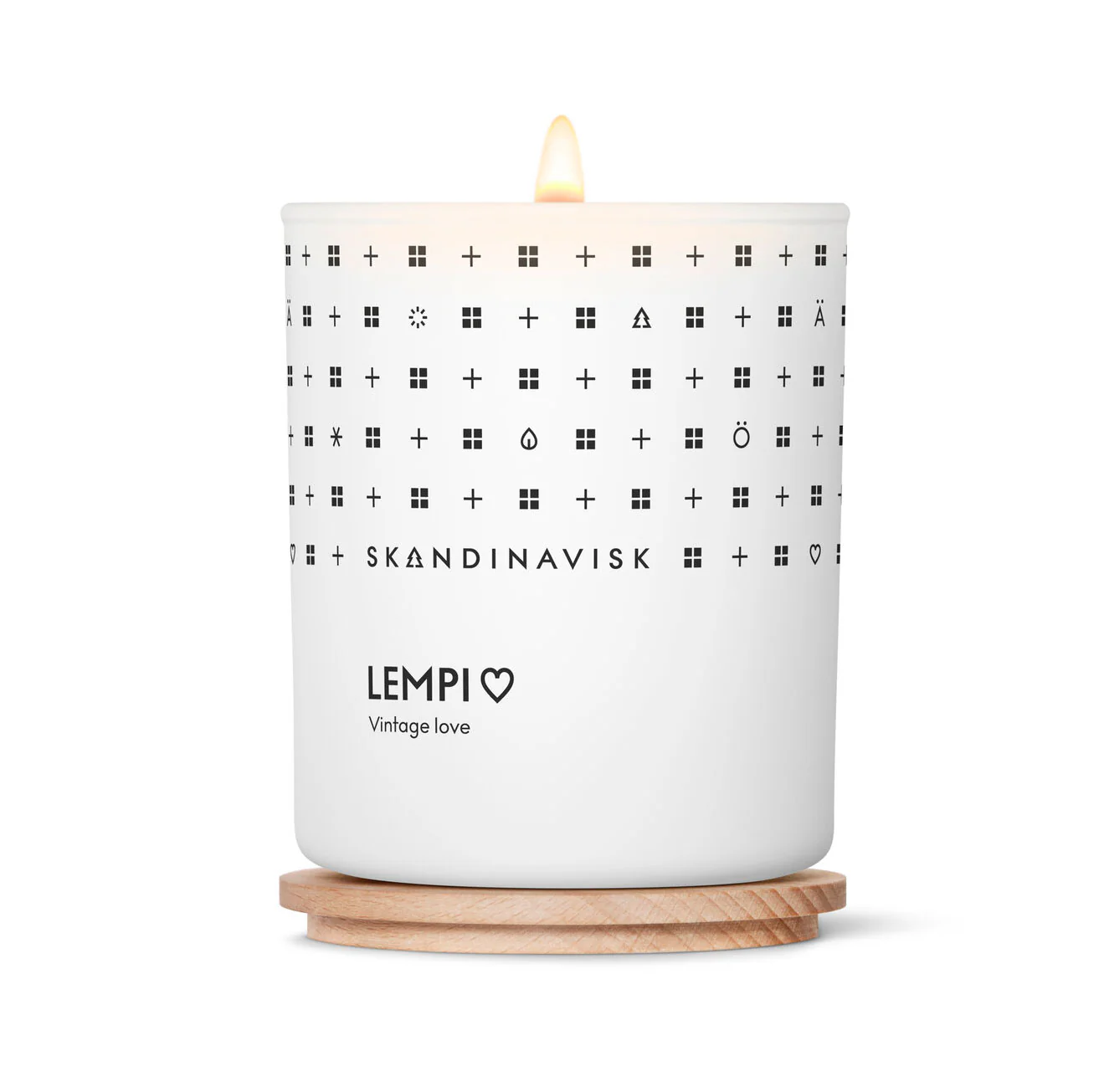 Skandinavisk  Lempi duftlys, 200g. - White