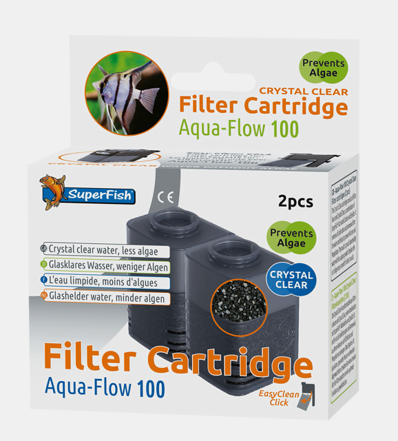 Superfish Aqua-Flow 100 Crystal Clear Filtercartridges x3