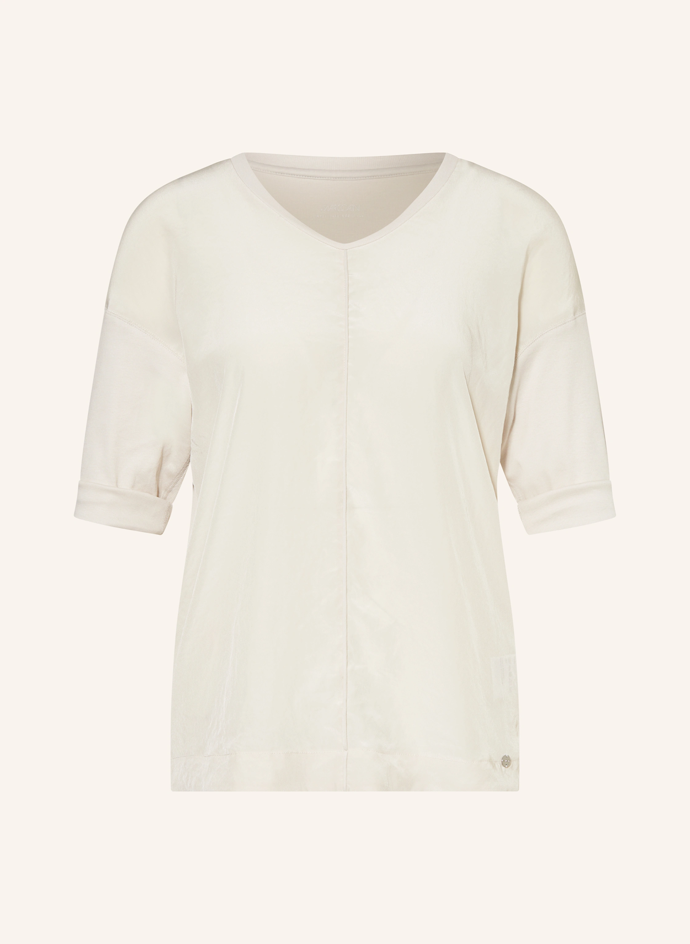 MARC CAIN Blusenshirt im Materialmix mit 3/4-Arm