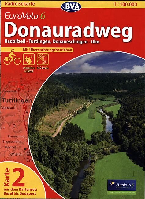 ADFC - 2 EUROVELO 6 RADOLFZELL ULM 1 100 000