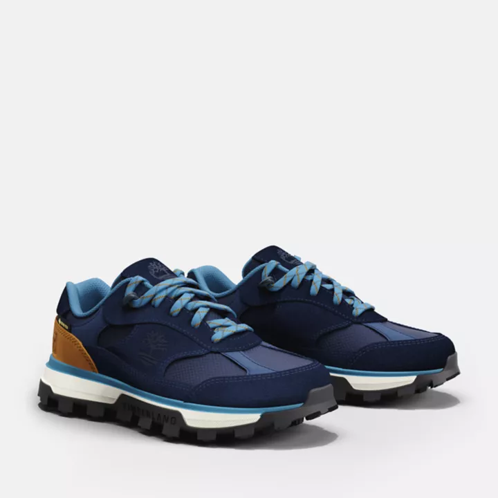 Chaussures imperméables Trail Trekker pour junior en bleu foncé