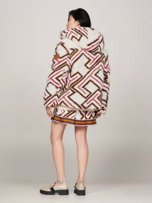 Jaqueta puffer Tommy x Pendleton Valley Stripe TH Monogram Boxy