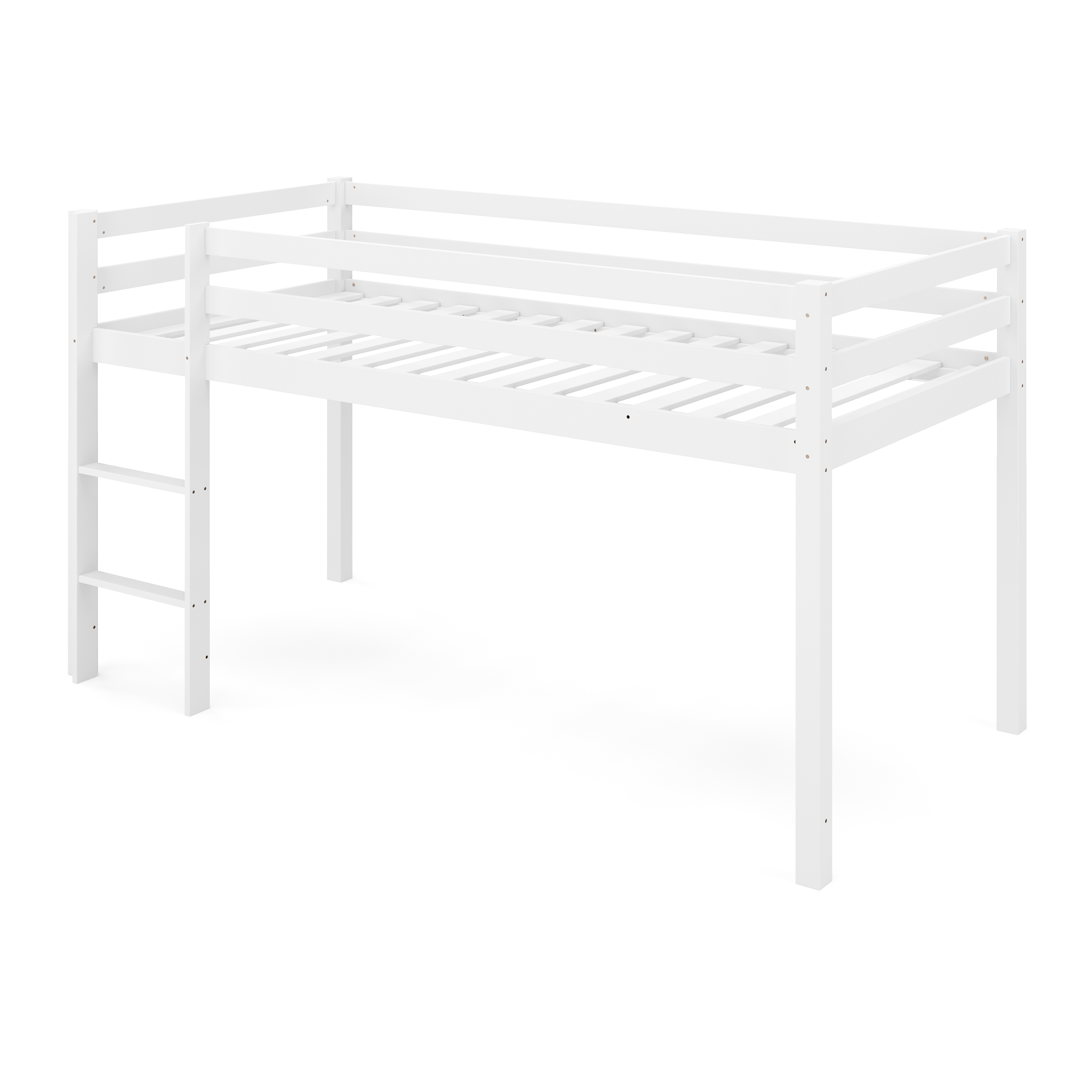 Hochbett BARBY 90 x 200 cm rosa/natur