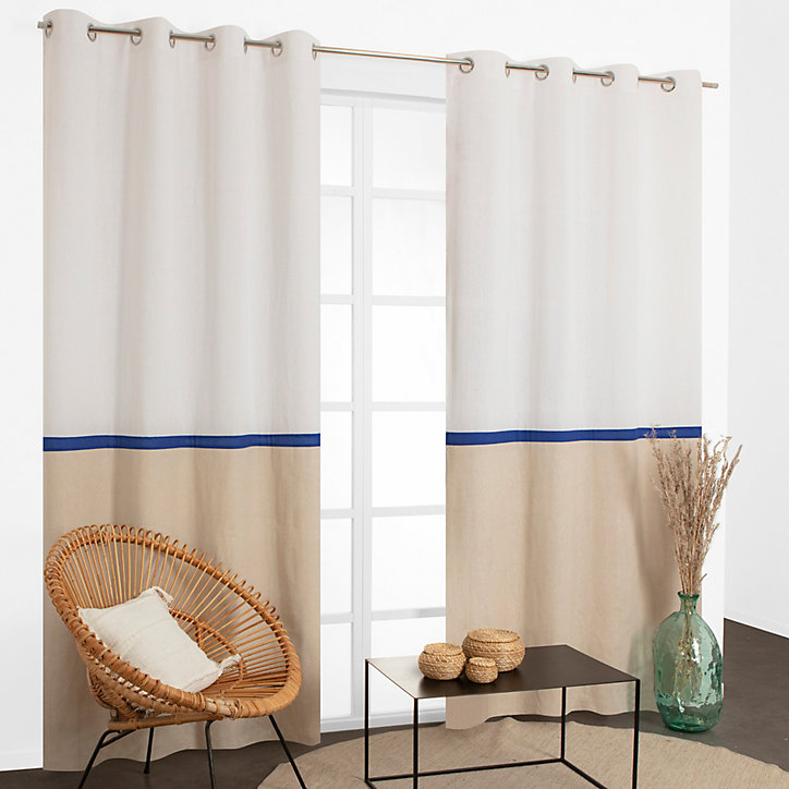 Rideau Amory naturel L.240 x l.135 cm