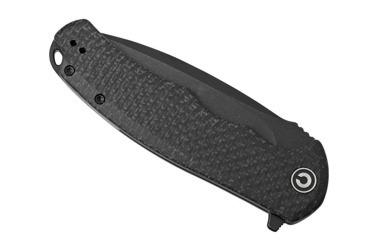 Civivi Praxis C803G Black Coarse Micarta zakmes