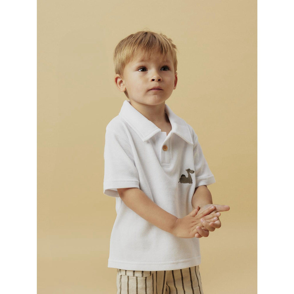 Køb Name It Bright White Janus Regular Polo