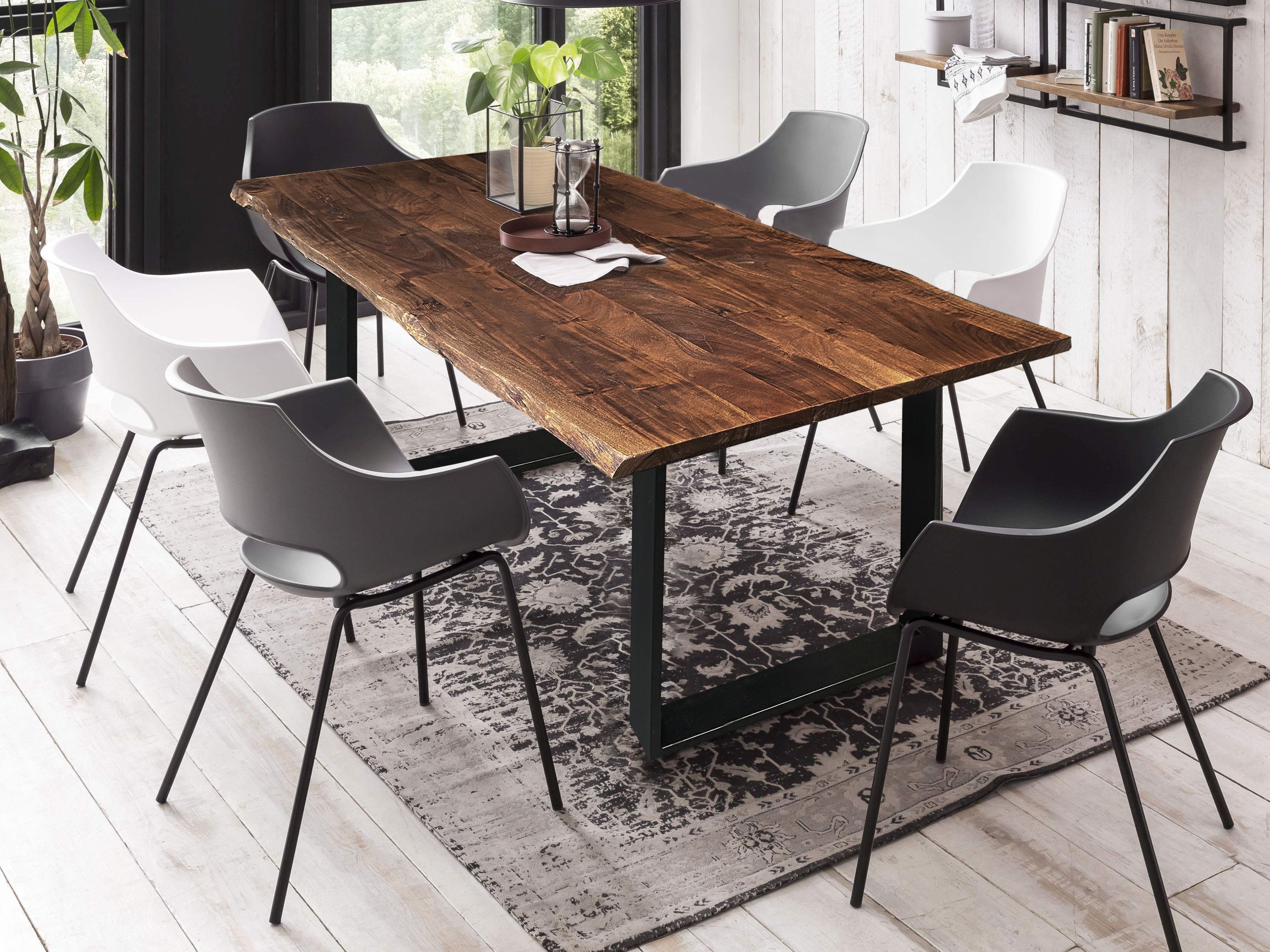 Tisch 120x80 Akazie Esstisch Küchentisch Nussbaum Wohnzimmer Esszimmer Küche