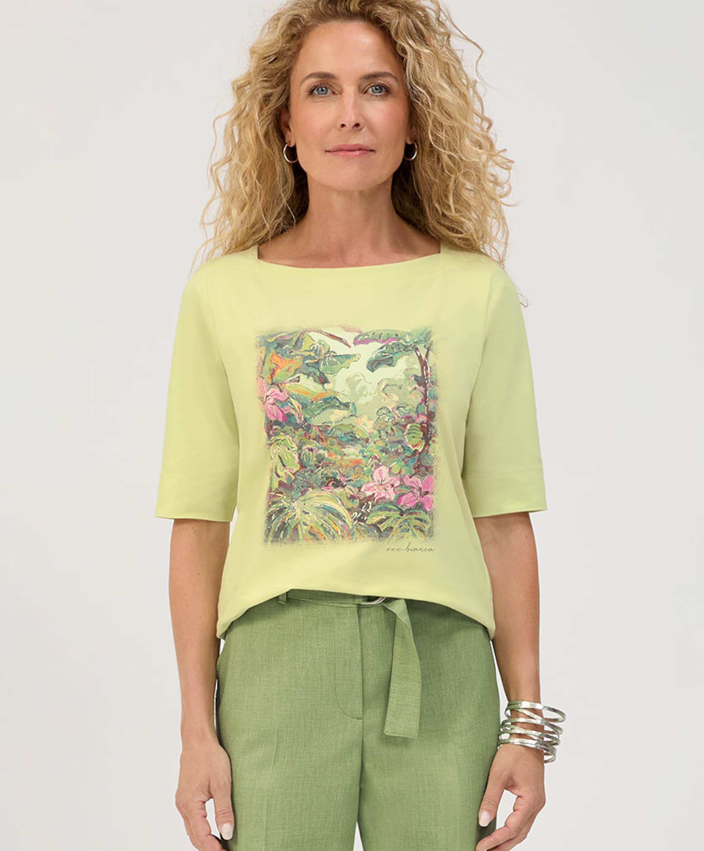 Bianca Dames T-shirt geel