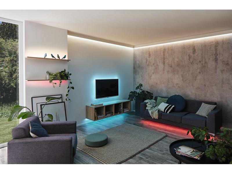 Paulmann LED-Stripe MaxLED 250 RGBW, 1.5 m Basisset Beschichteter LED-Streifen mit variabler Lichtfarbe, kürzbar