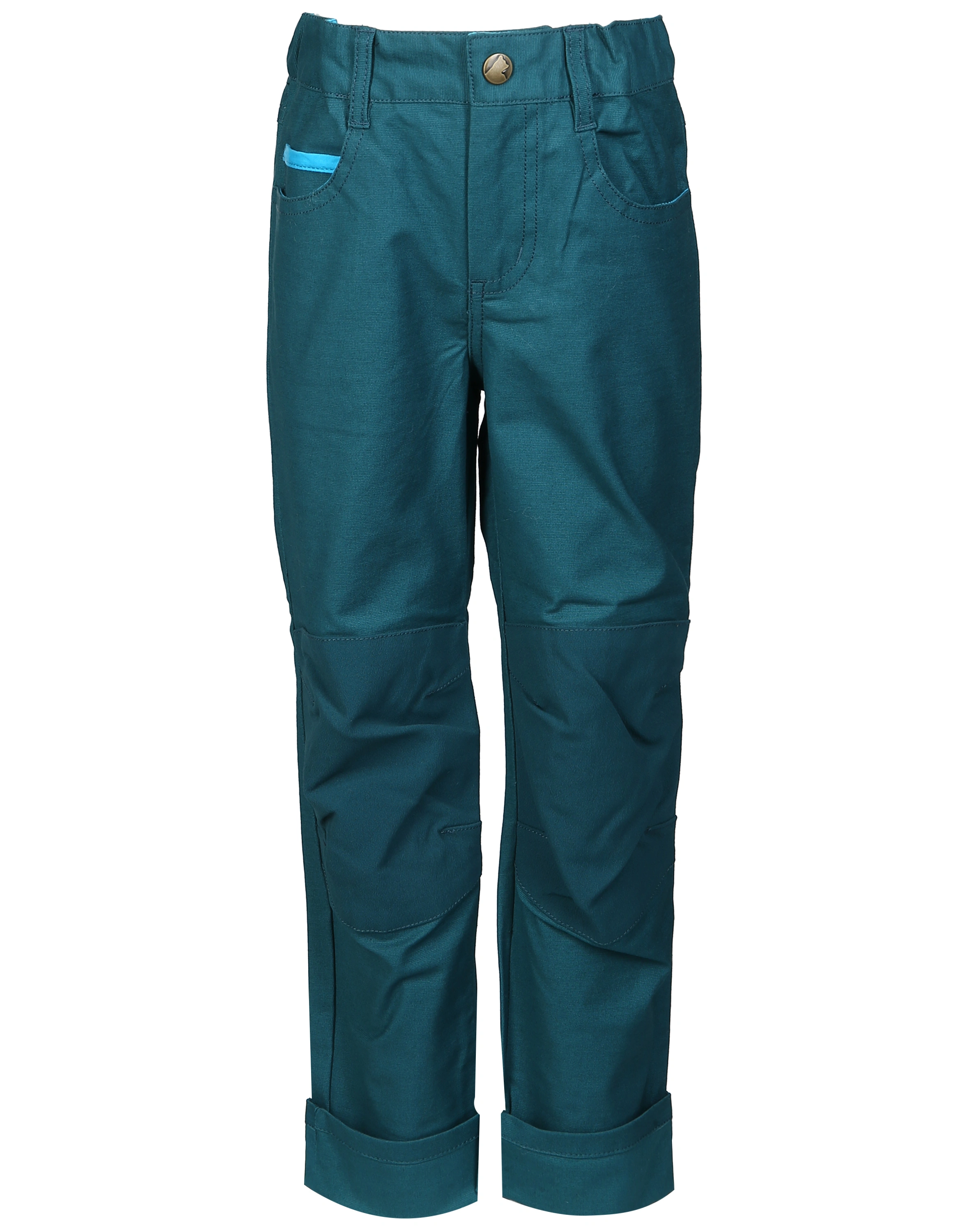 Outdoorhose KUUSI CANVAS mit Knieverstärkung in deep teal