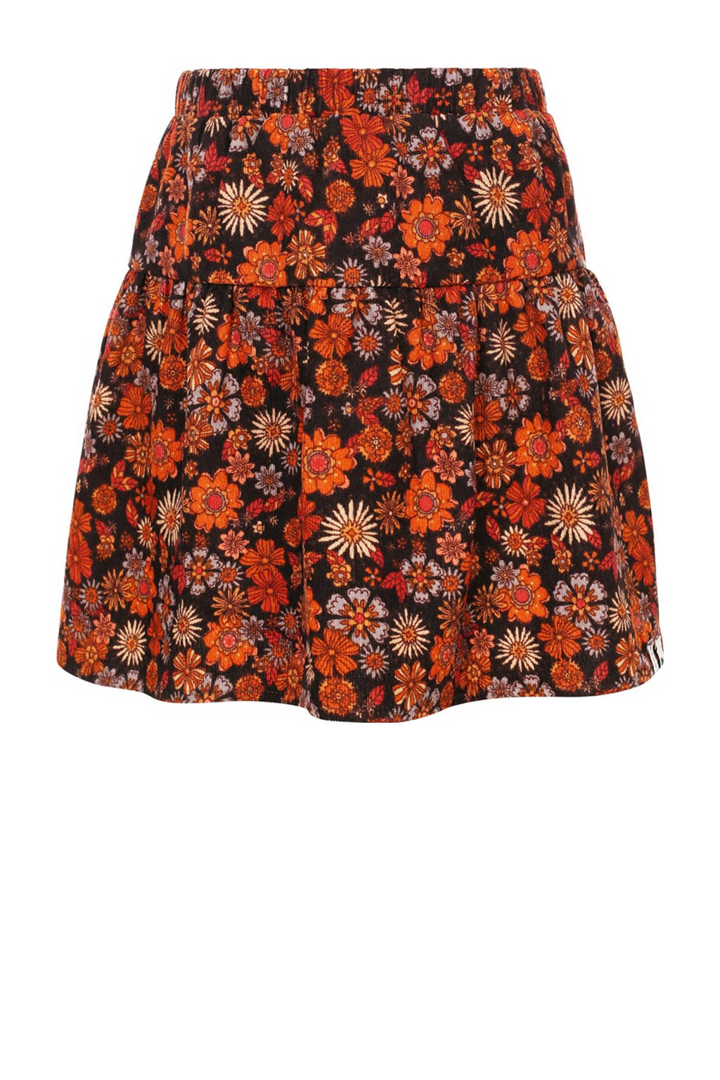 LOOXS corduroy mini rok oranje