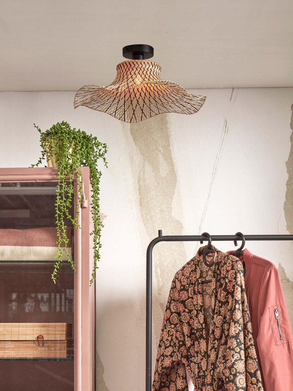 Good&Mojo Ibiza plafondlamp Ø50 small naturel