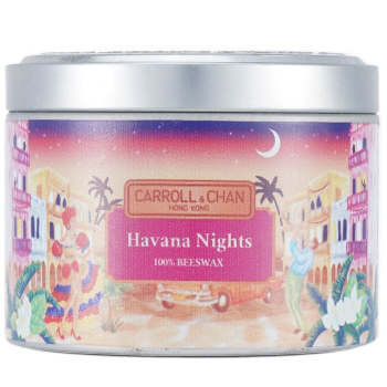 The Candle Company (Carroll & Chan) 100% Beeswax Tin Candle - Havana Nights  (8x6) cm