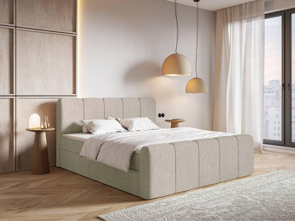 NADUVI Collection Boxspring Chloe 200x200 chenille met opbergruimte
