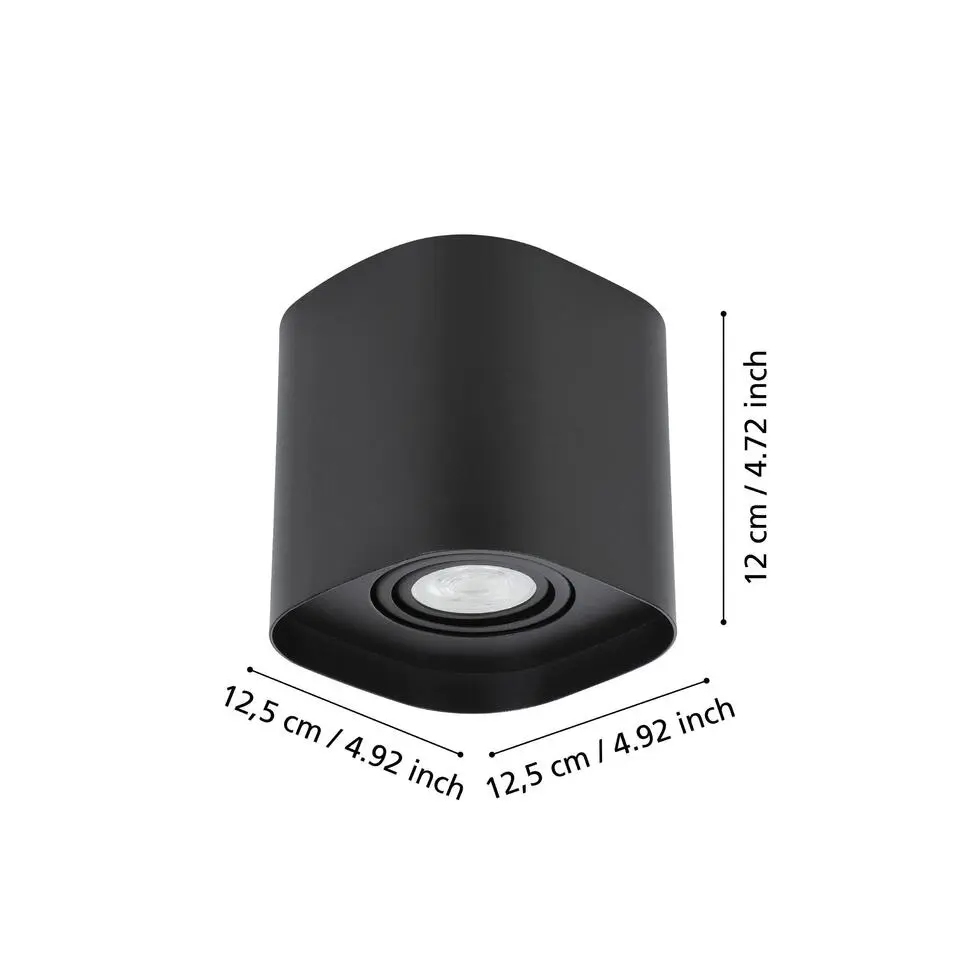 EGLO connect.z Caminales-Z Plafondlamp - LED - 12.5 cm - Zwart - RGB