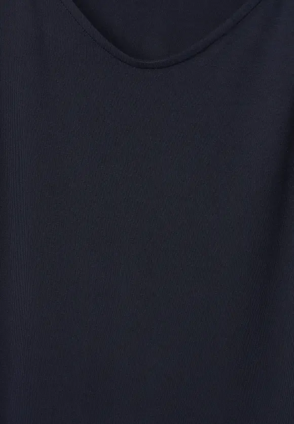 Basic Shirtkleid - deep blue