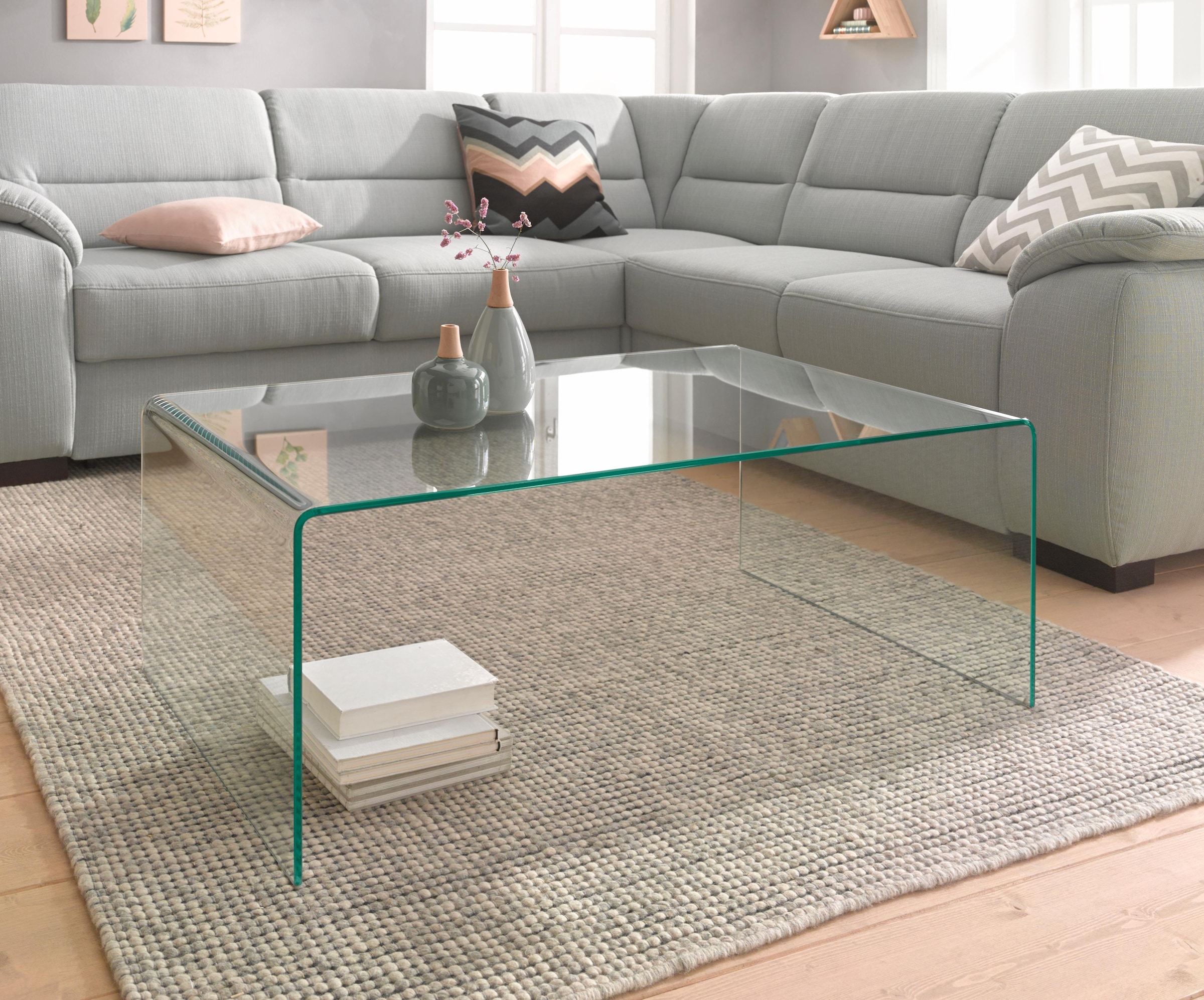 Paroli Couchtisch aus Klarglas
