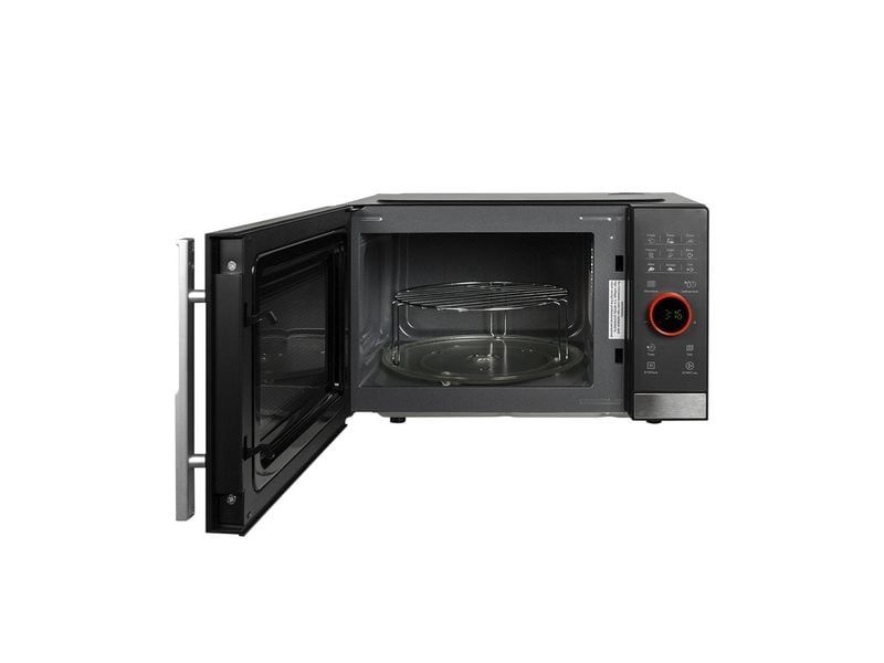 Berger Lanz Mikrowelle mit Grill MW23P63 Grau/Schwarz Mikrowelle mit Grillfunktion