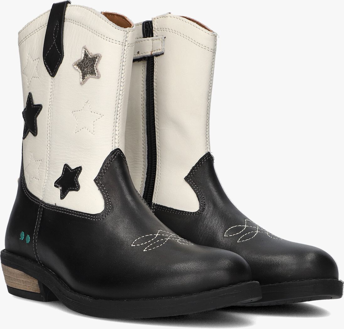 BUNNIESJR zwarte bunniesjr cowboylaarzen roos rodeo