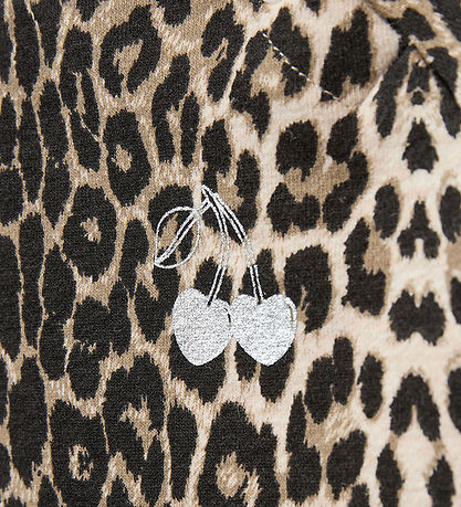 Sofie Schnoor Sweatshirt - Elissb - Light Brown Leopard m. Silbe