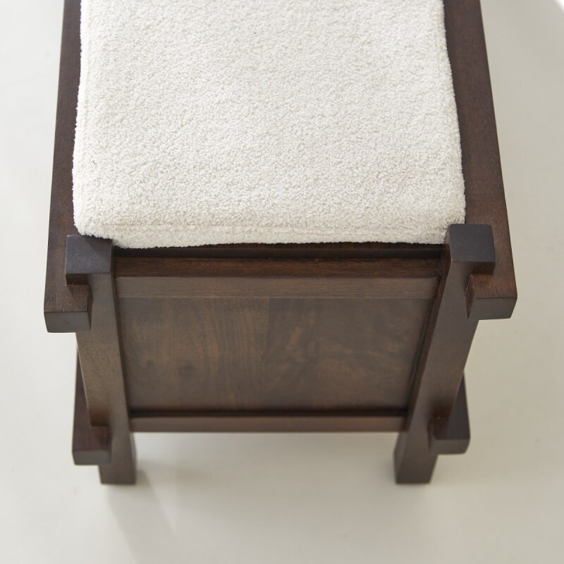 Bout de lit en manguier massif Arko H 48 x L 120 x P 40 cm