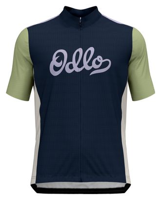 Maillot Manches Courtes Odlo Heritage Essentials Bleu marine/Gris clair/Multi