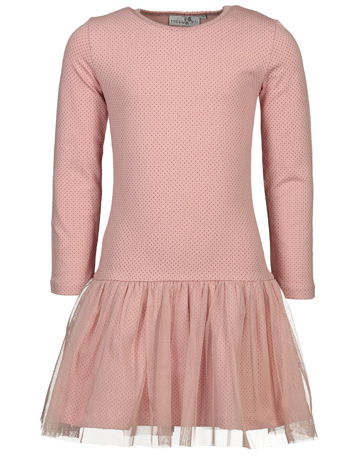 Jersey-Kleid TINY DOTS mit Wendepailletten in berry