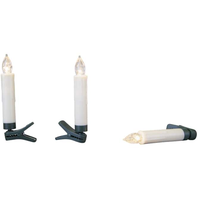 LED-Kerzen - 1,5 x 10,5 cm - 10 Stück