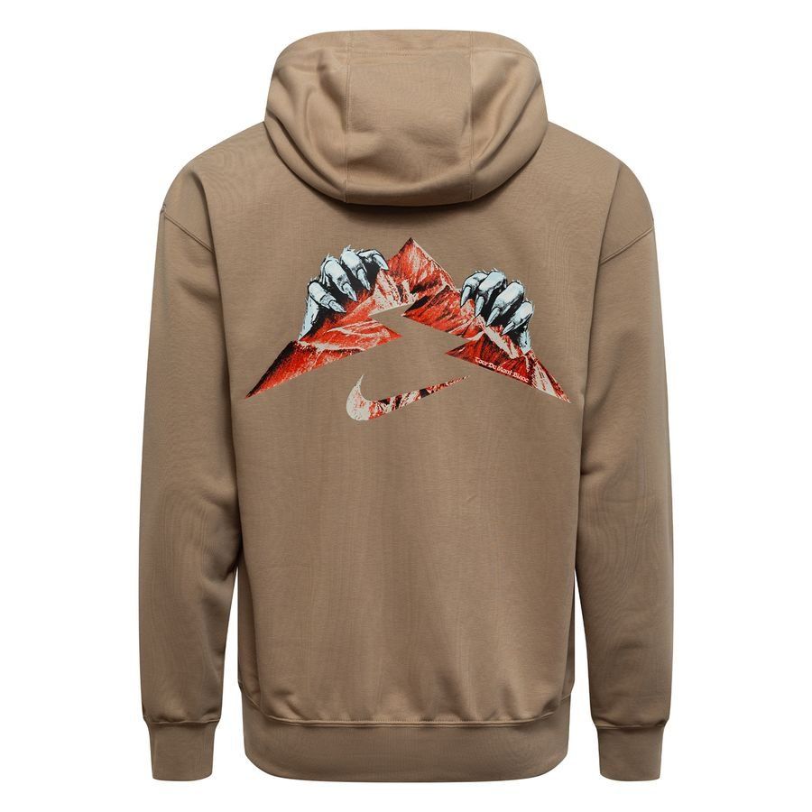 Nike Running Hoodie Dri-FIT Magic Hour Fleece - Kaki/Blanc