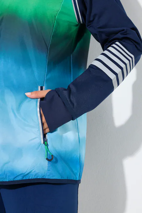 2-in-1-Funktionsjacke, Powerstretch, Ärmel abnehmbar, dunkelblau