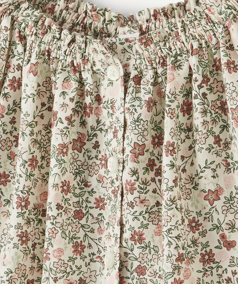 LA BLOUSE BLANCHE FLEURIE EN COTON