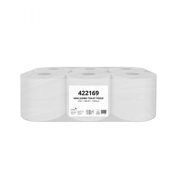 Papernet Papel Higiénico (Jumbo) 180mts 2Fls 12un