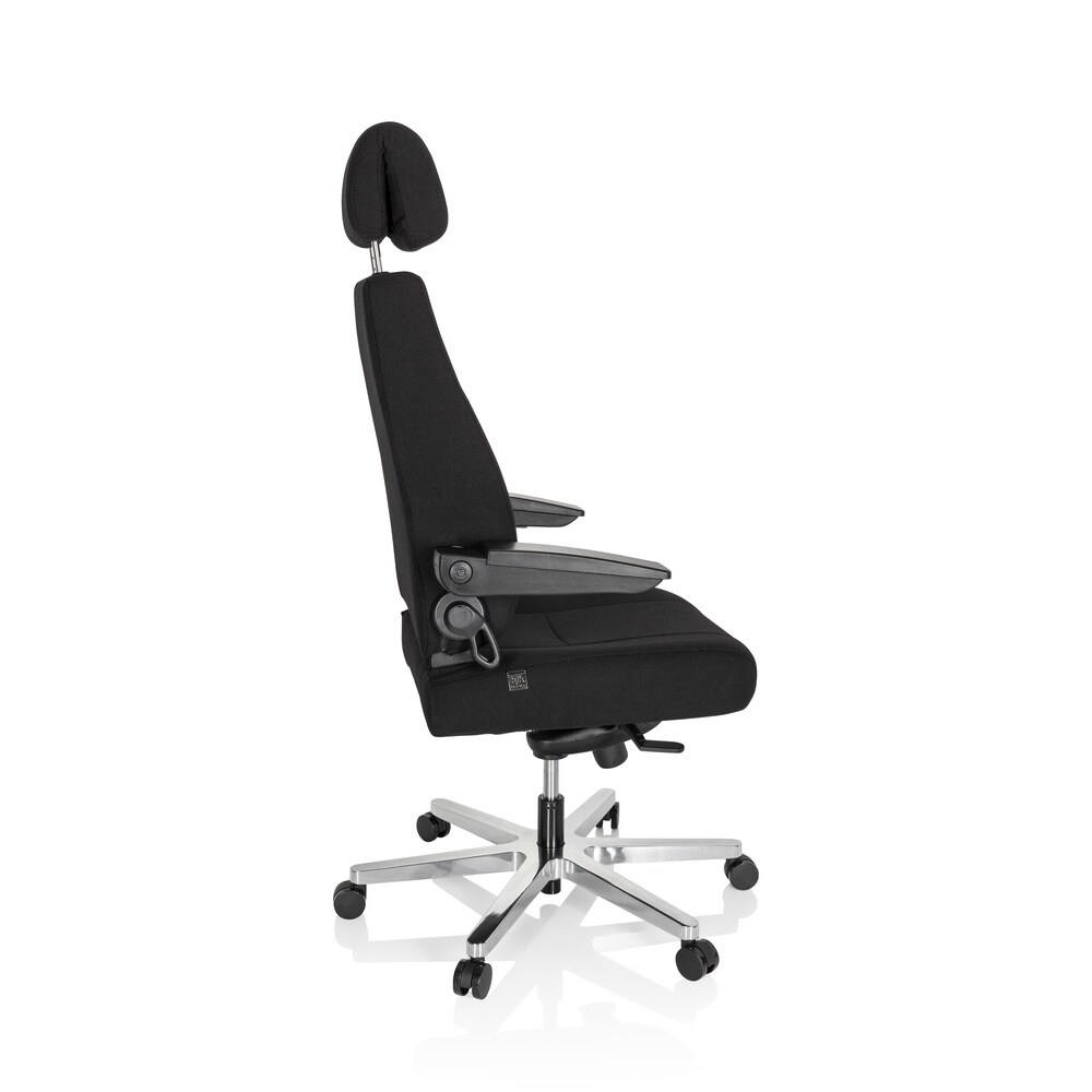 XXL Drehstuhl 24 HOURS I Stoff mit abklappbaren Armlehnen hjh OFFICE
