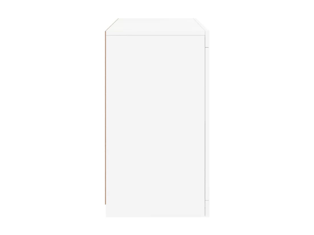 Buffet avec lumières LED blanc 60,5x37x67 cm